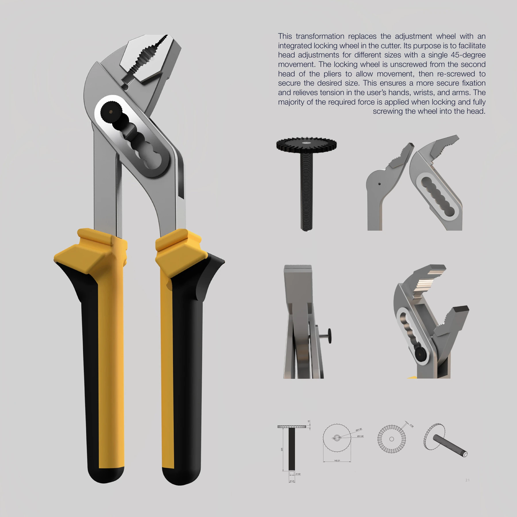 Adjustable Pliers Redesign primary project visual